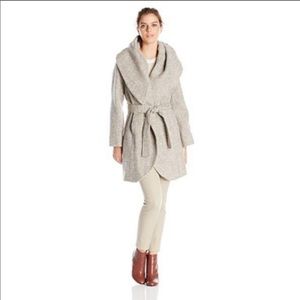 Tahari Marla Wool Shawl Collar coat